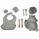 Baby servies grijs