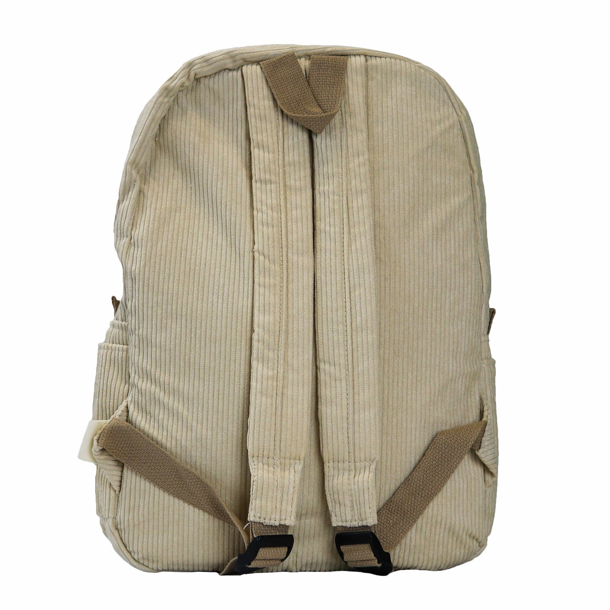 Beige corduroy rugtas