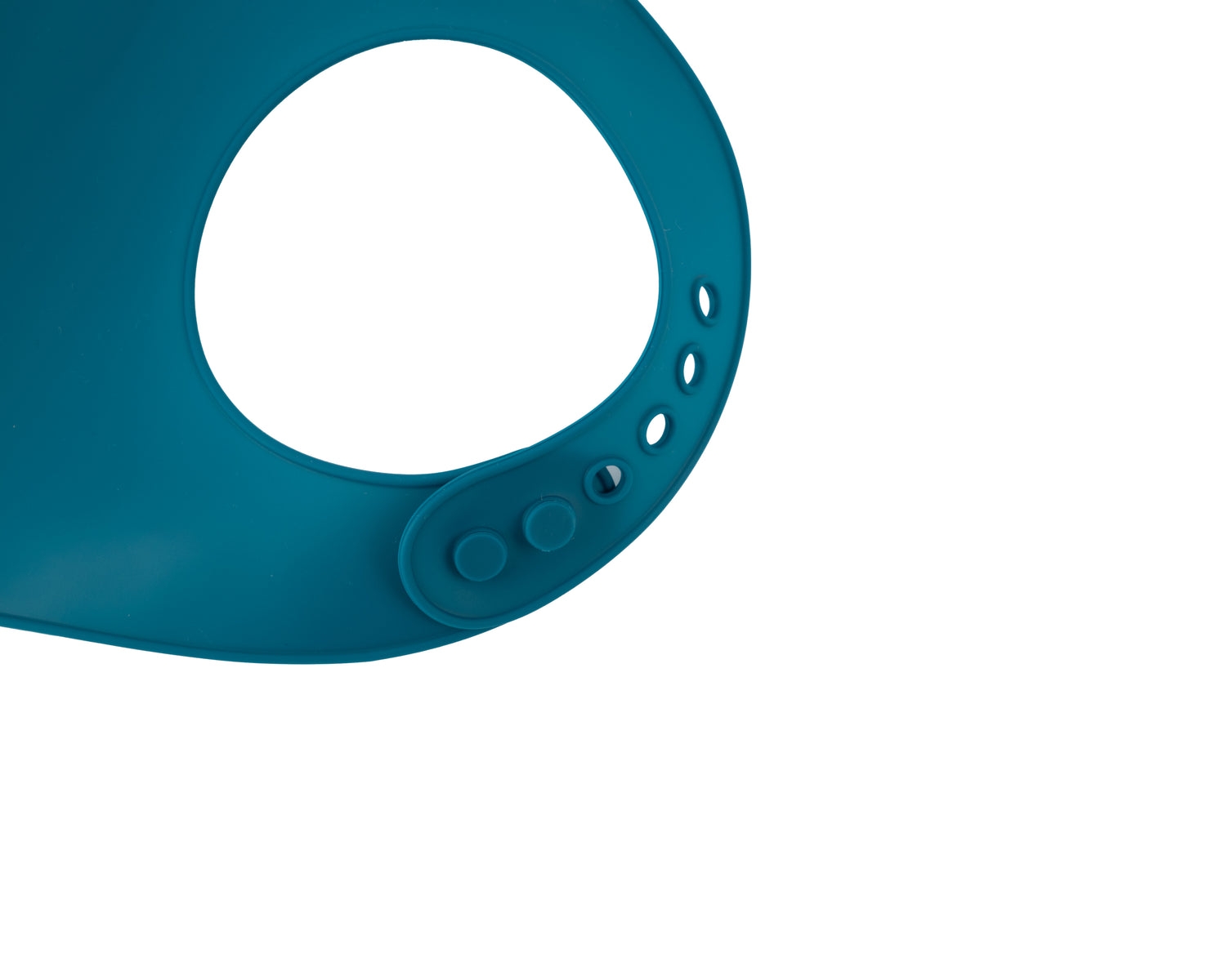 Siliconen slabbetje met opvangbakje – Blauw – 23 CM