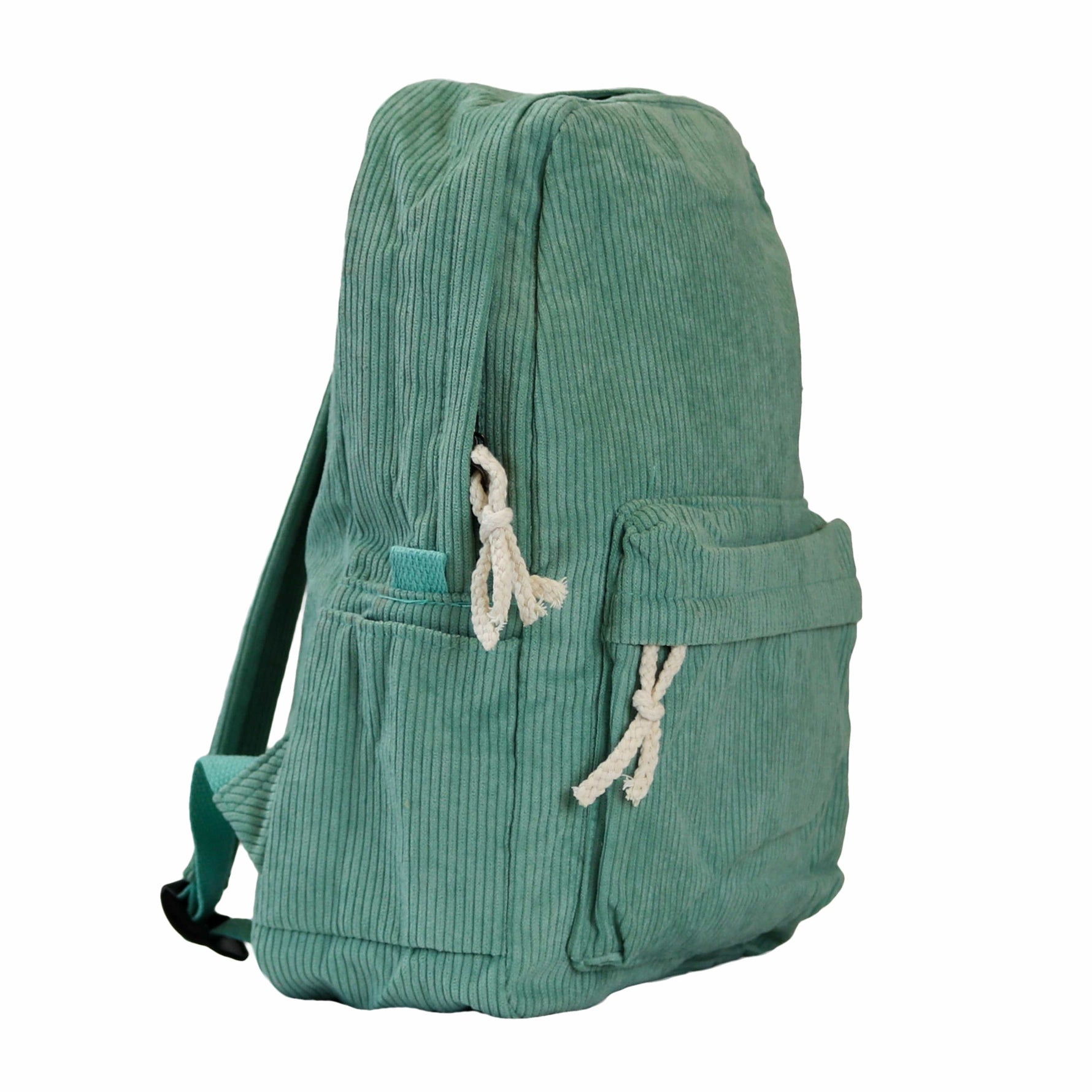Groene corduroy rugtas kinderen