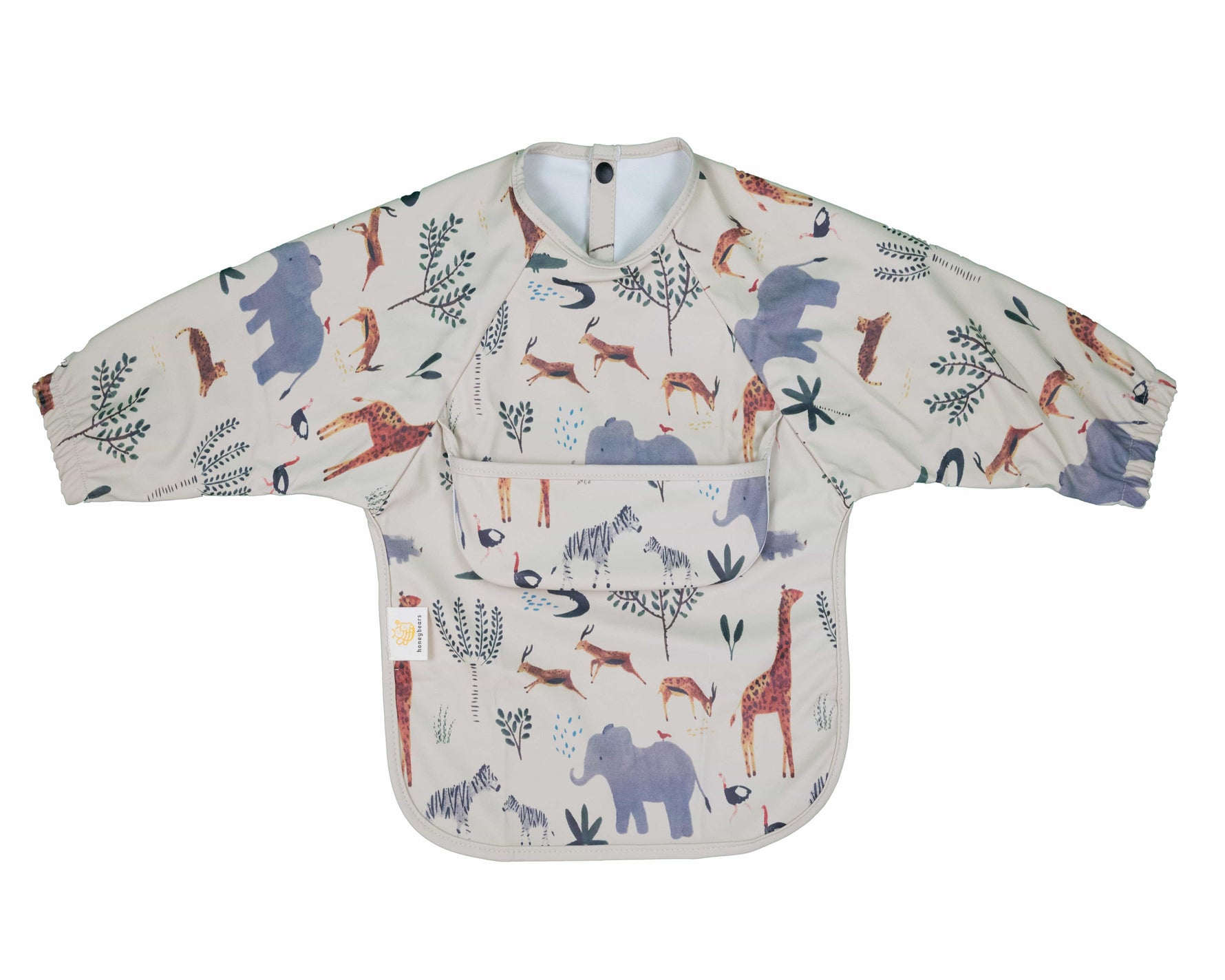 Slabbetje met mouwen jungle